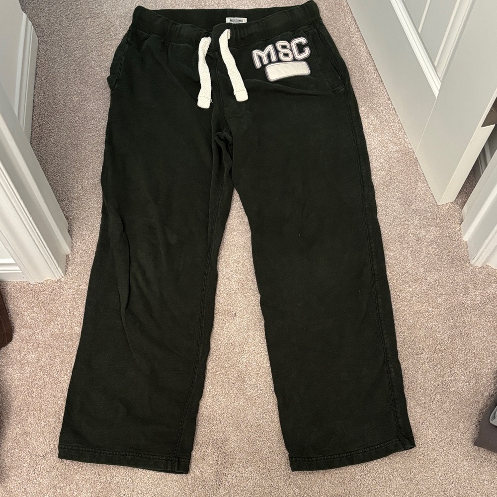 Mossimo Supply Co. Dark Green Sweatpants with White Drawcord & MSC Patch